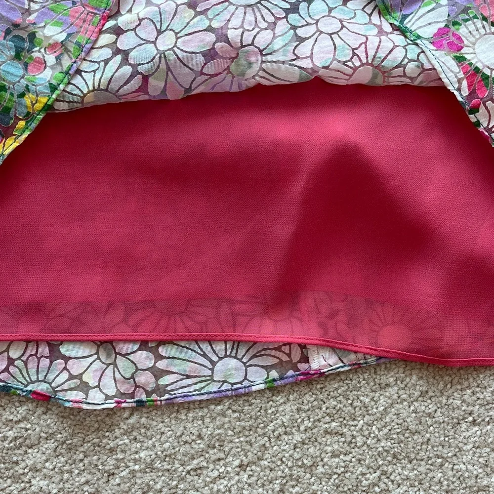 Kate Spade Pink Floral Top size M - Picture 4 of 5